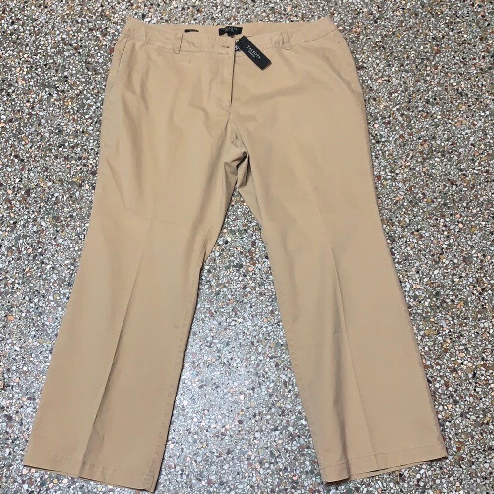 Talbots tan pants woman petites 18 WP